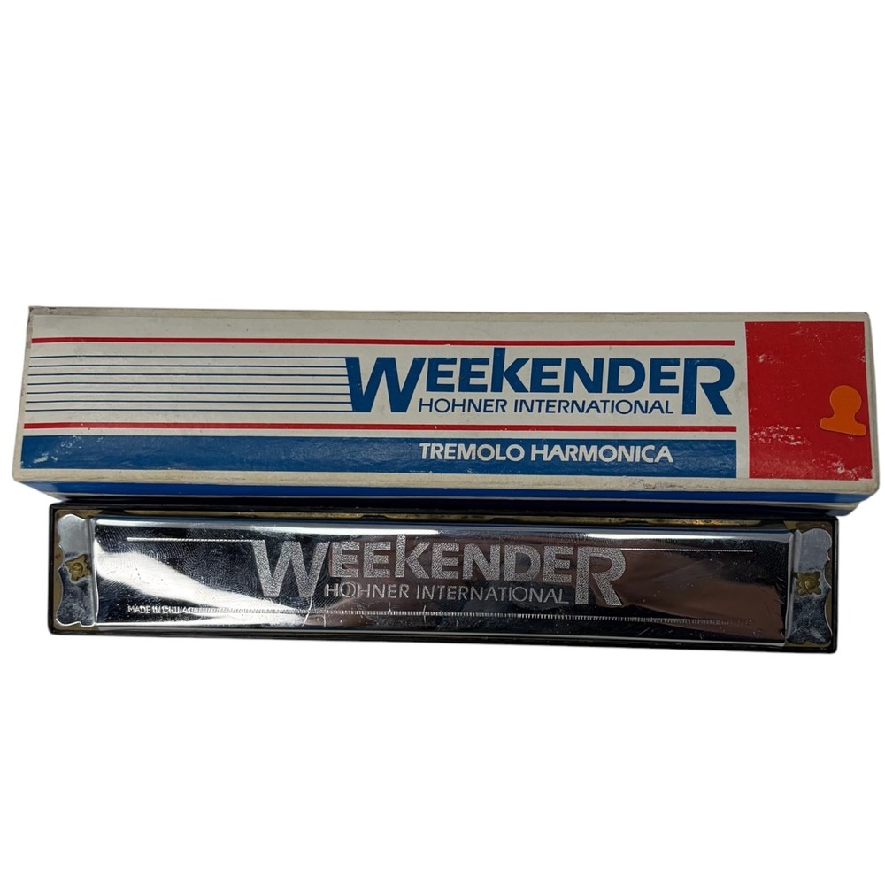 Vintage Hohner International Weekender Tremolo Harmonica 24 Hole w‎ Box